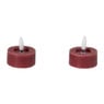 LED waxinelichten - rood - set van 2