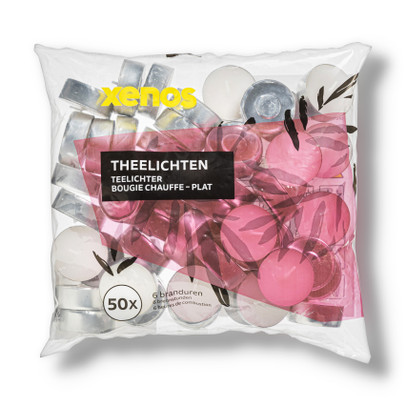 Waxinelichten - 6 branduren - set van 50