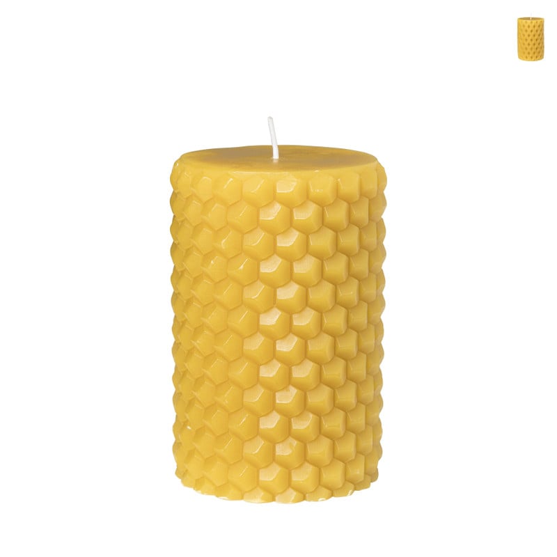 Stompkaars honingraat - diverse varianten - ø6.8x10 cm