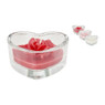 Geurkaars in hart glas - diverse kleuren 