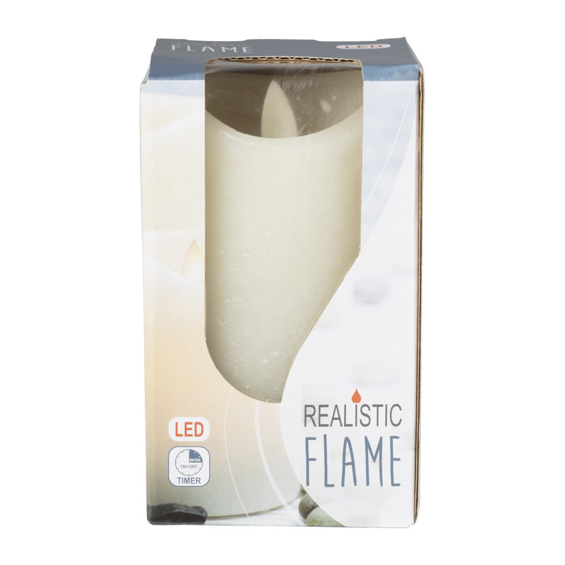 LED kaars wit - Ø3,5x8 cm 