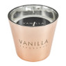 Vanillekaars in glas - rosegoud - ø9x8.3 cm 