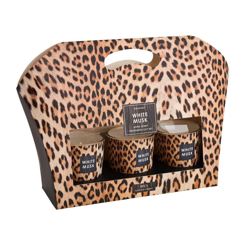 Kaars in glas cadeauset