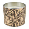 Geurkaars in blik - zebra - ø12 cm