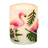 LED kaars flamingo - 10x8 cm
