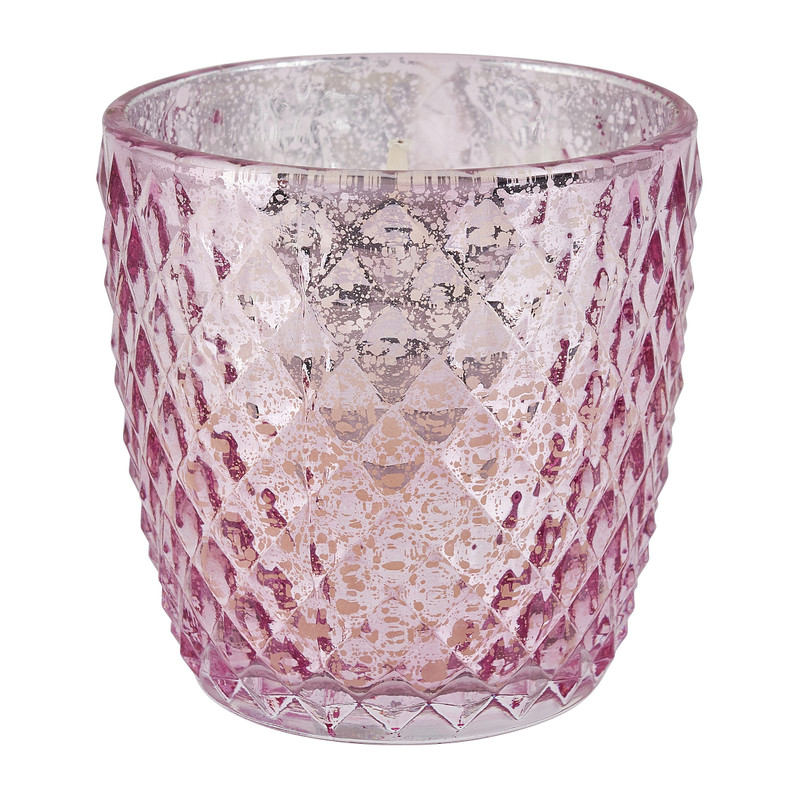 Geurkaars shiny - rozen - ø7.5x7 cm