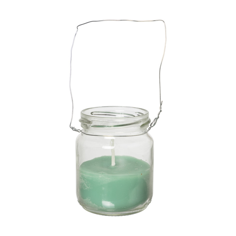 Kaars glas klein - diverse varianten - 6.8x8.7 cm