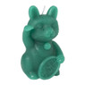 Kaars kat - groen - 11 cm