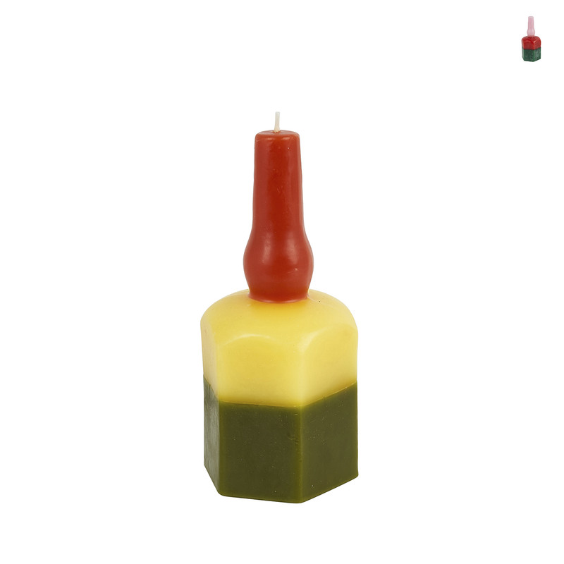 Retrokaars gekleurd - 7x7x28 cm - diverse varianten