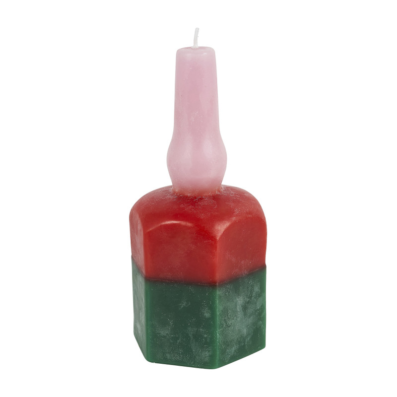 Retrokaars gekleurd - 7x7x28 cm - diverse varianten