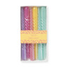 Gedraaide kaarsen - set van 6 -20 cm