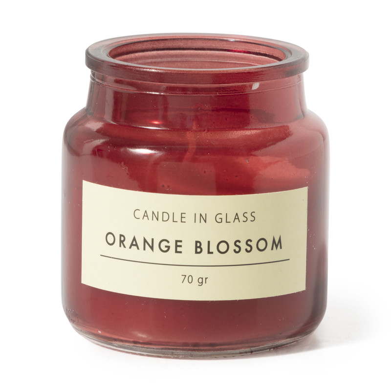 Geurkaars in glas - diverse varianten - ⌀6x6 cm 