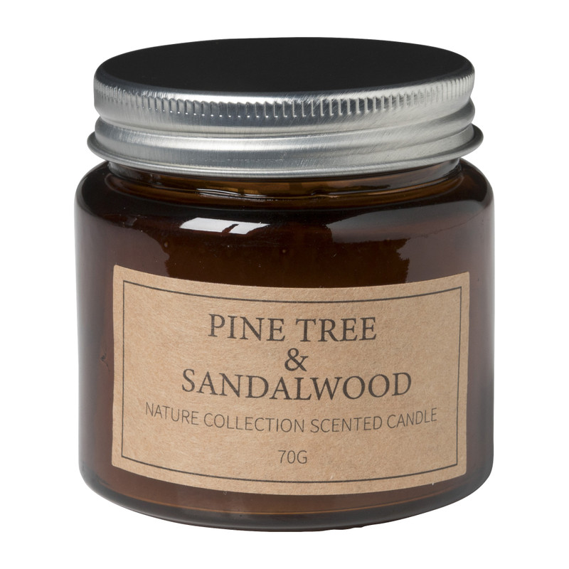 Geurkaars - pine tree sandalwood - ⌀6.3x6.5 cm