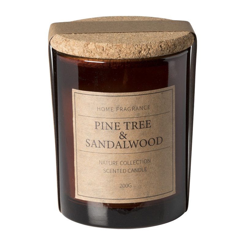 Geurkaars - pine tree sandalwood - ⌀8x10 cm 