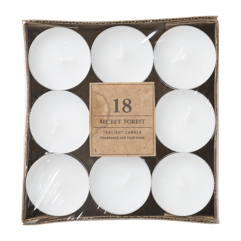 Theelichten - secret forest - set van 18