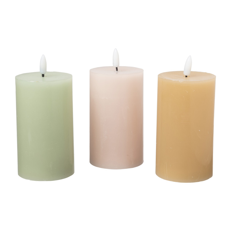 LED stompkaars groot - groen - ø7x12 cm