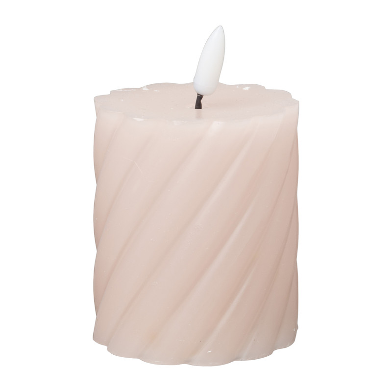 LED stompkaars klein twist - roze - ø7x8 cm