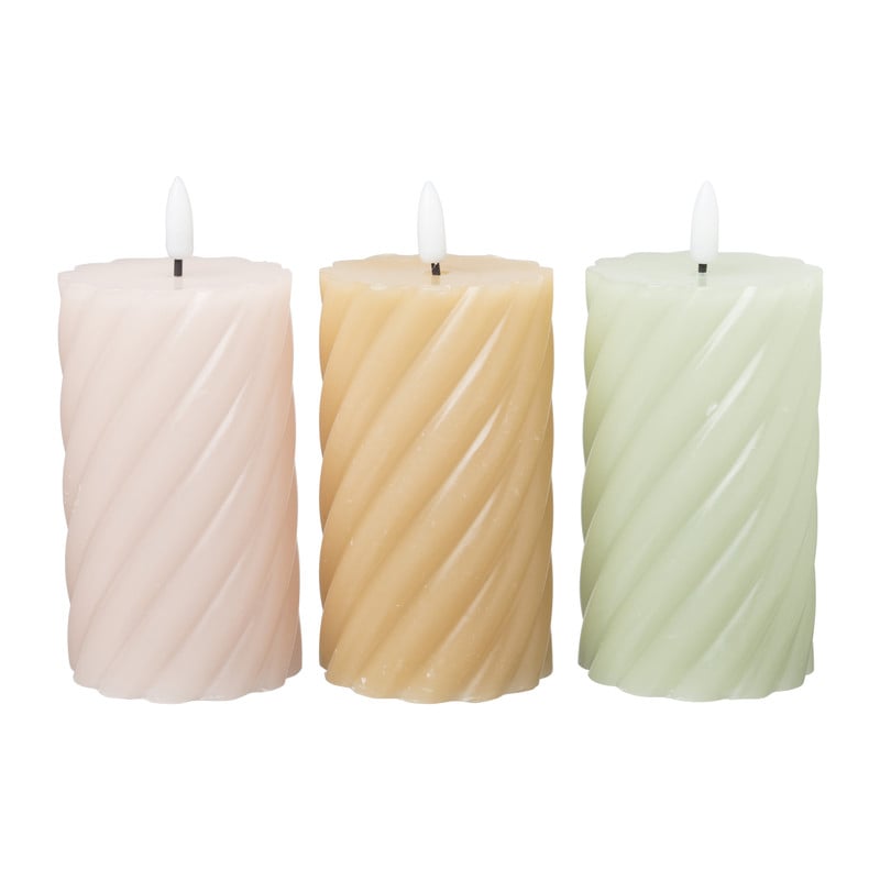 LED stompkaars groot twist - groen - ø7x12 cm