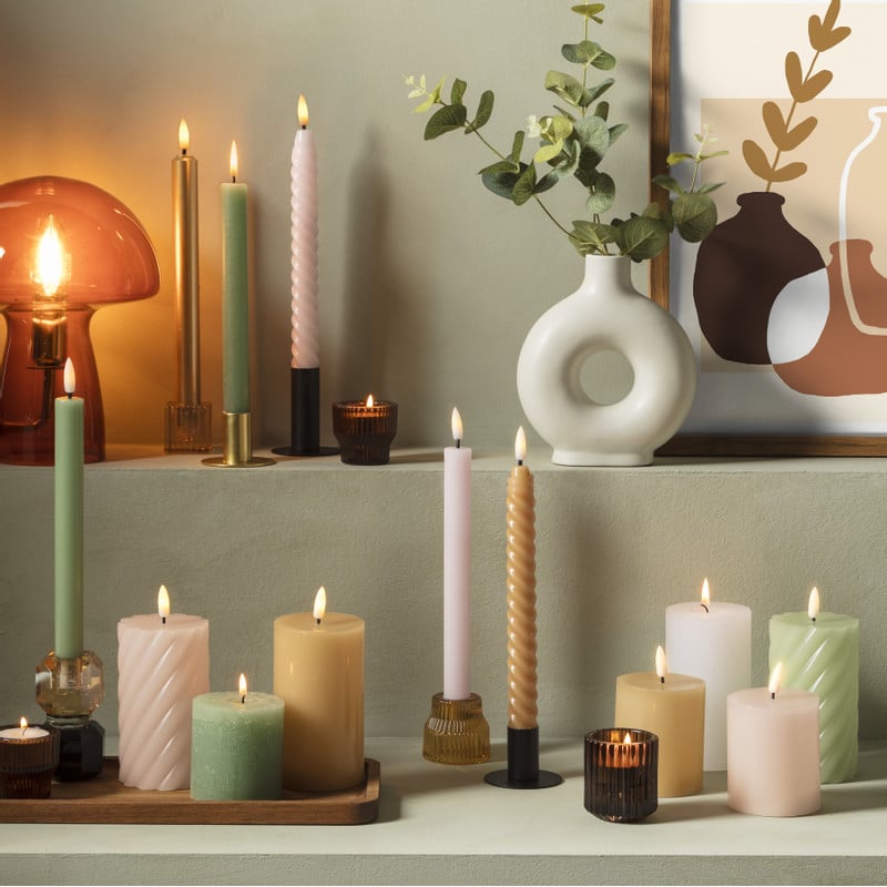 LED stompkaars groot twist - groen - ø7x12 cm