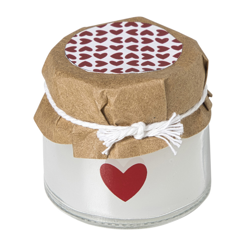 Kaars in glazen potje - diverse varianten - ø4.2x4 cm