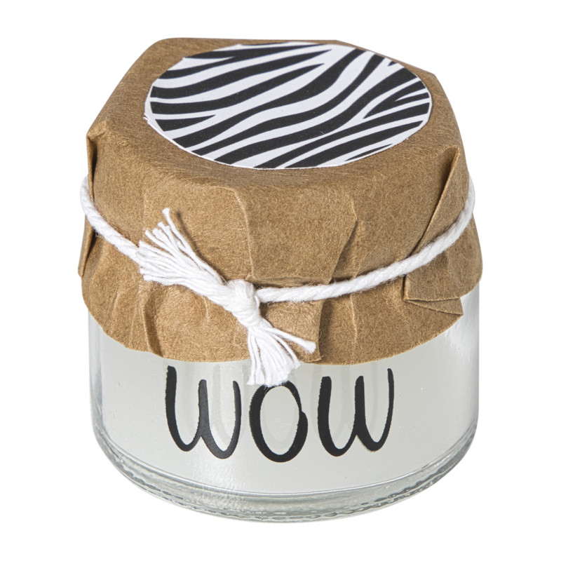 Kaars in glazen potje - diverse varianten - ø4.2x4 cm