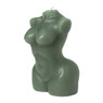 Kaars body - groen - 15 cm