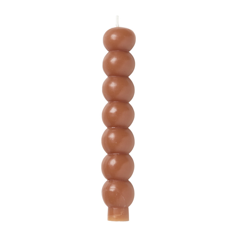 Dinerkaars bollen - bruin - ⌀3,2x19 cm