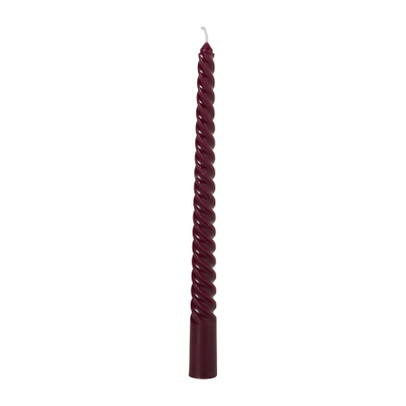 Dinerkaars twist - bordeaux rood - ø2.15x25 cm