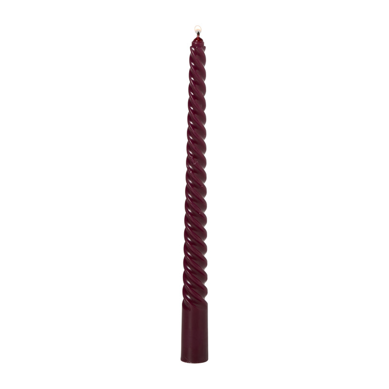 Dinerkaars twist - bordeaux rood - ø2.15x25 cm 