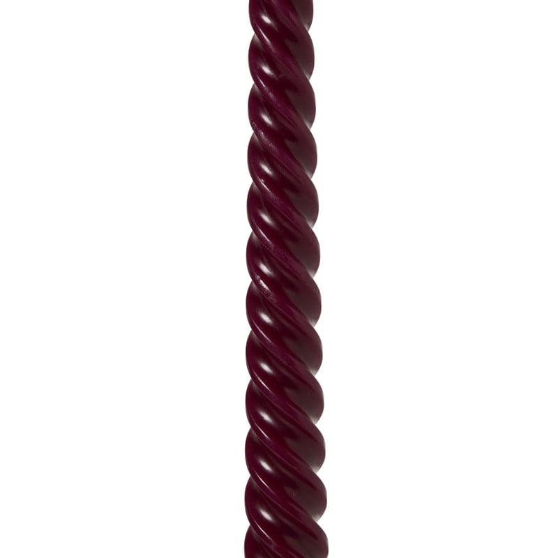 Dinerkaars twist - bordeaux rood - ø2.15x25 cm 