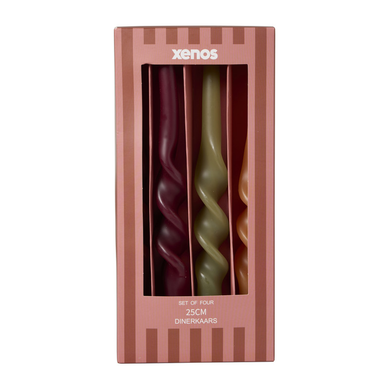 Dinerkaars twist - groen - set van 4 
