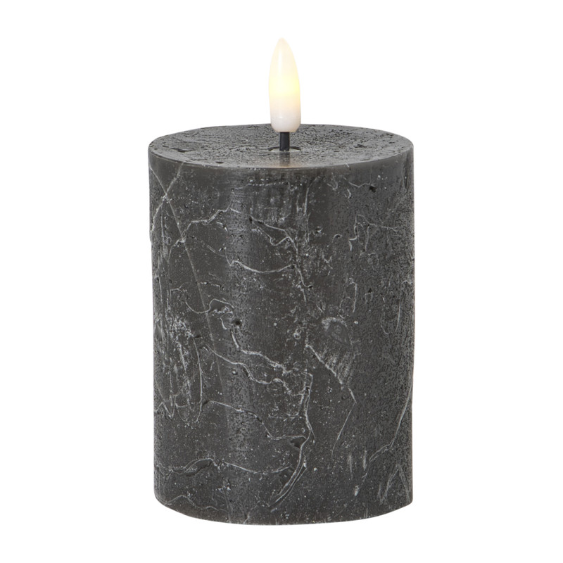 LED stompkaars groot - zwart - ø7x13 cm