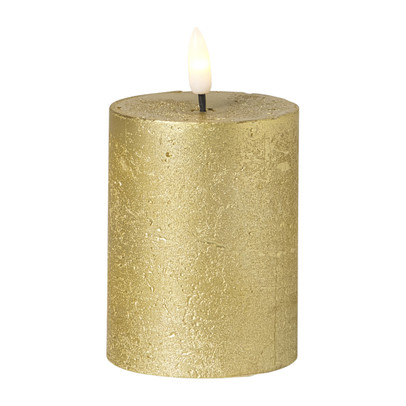 LED stompkaars klein - goud - ø7x9 cm
