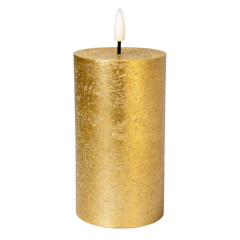 LED stompkaars groot - goud - ø7x13 cm