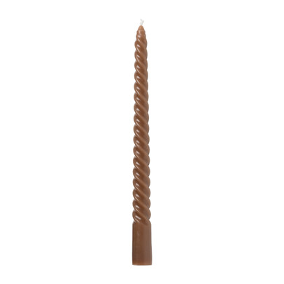 Twisted dinerkaars - terra - ⌀2x25 cm