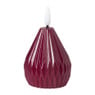 LED kaars peer - bordeauxrood - ø6.5x8 cm
