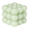 Bubble kaars - groen - 6.5x6.5x6.5 cm