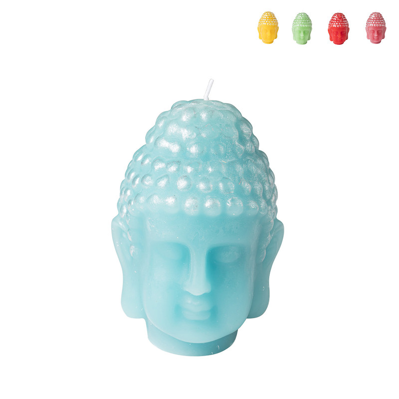 Sierkaars boeddha - diverse kleuren - 9.8x10x14 cm