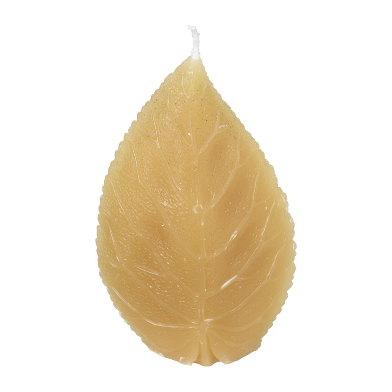 Kaars blad - diverse kleuren - 7.5x3x12.5 cm