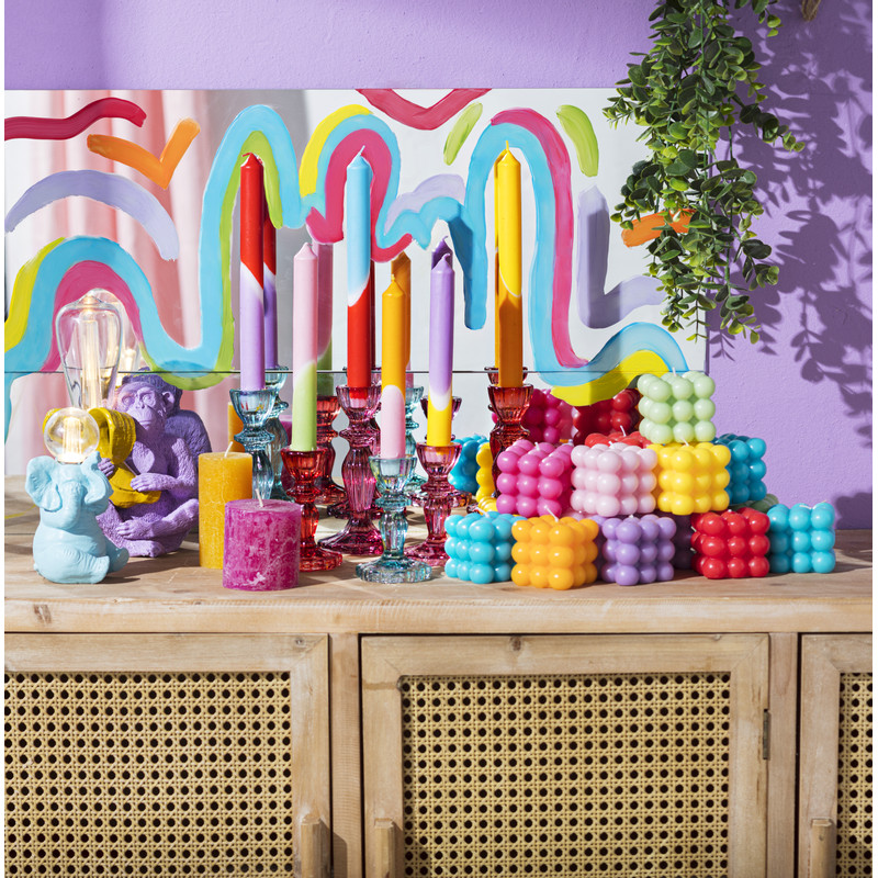 Dinerkaars dip dye - diverse kleuren - 23 cm