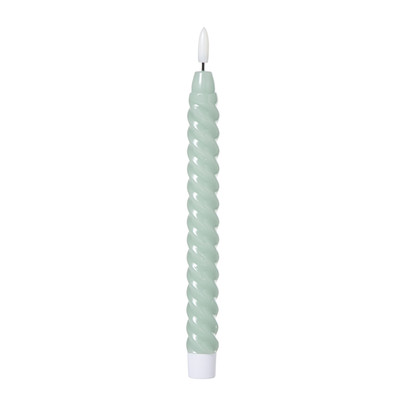 LED dinerkaars twist smal - groen - ø2.5x24.5 cm