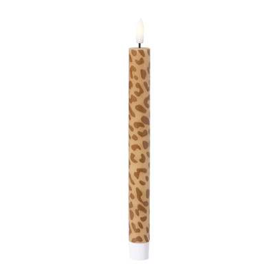 LED dinerkaars animal - bruin - ø2.2x24.5 cm