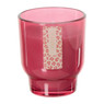 Kaars in glas - roze - ø7.5x8.5 cm