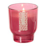 Kaars in glas - roze - ø7.5x8.5 cm
