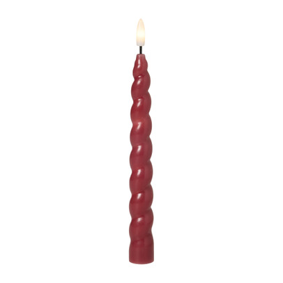 LED dinerkaars twist - rood - 2.5x24.5 cm