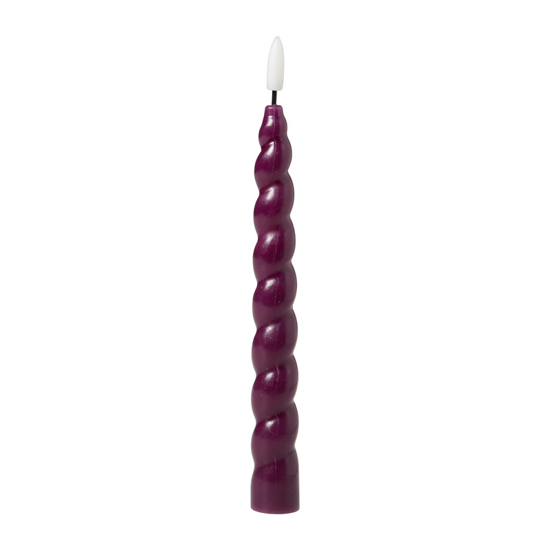LED dinerkaars twist - paars - 2.5x24.5 cm