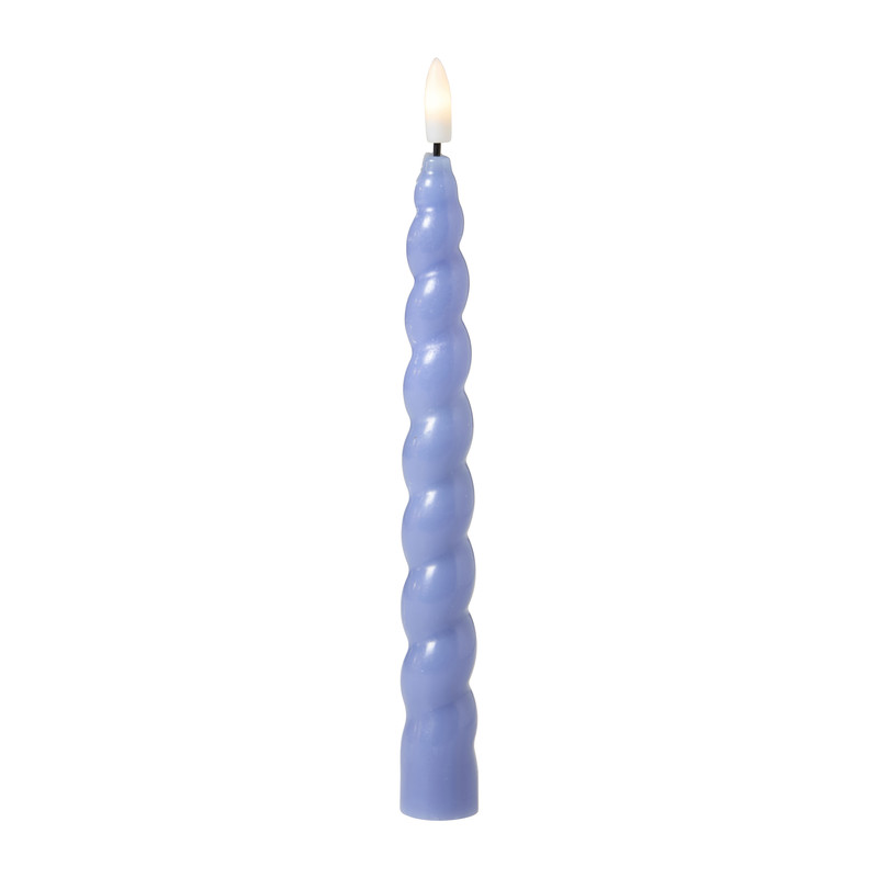LED dinerkaars twist - blauw - 2.5x24.5 cm