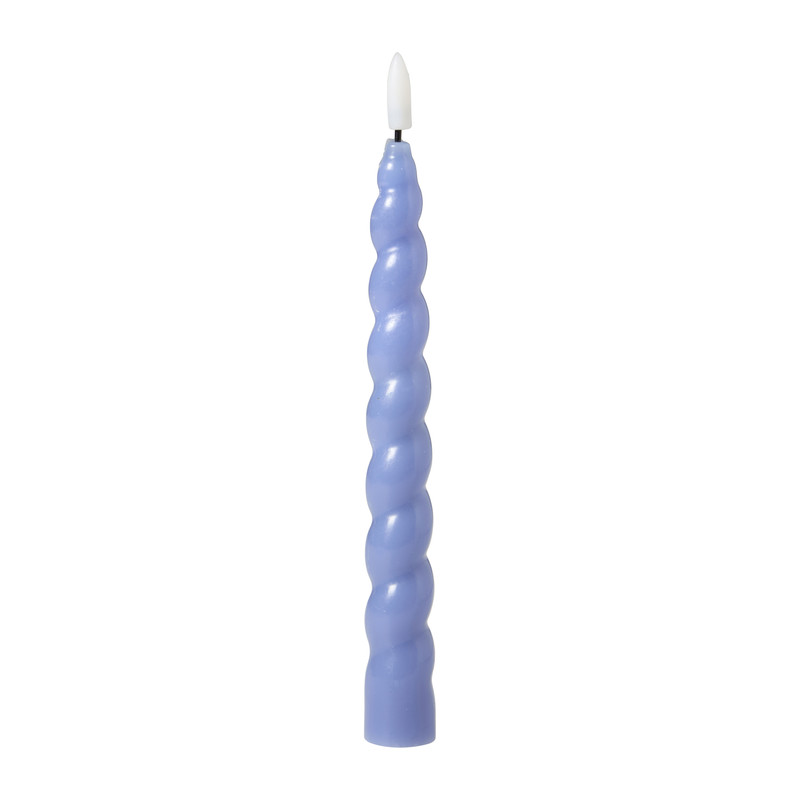 LED dinerkaars twist - blauw - 2.5x24.5 cm