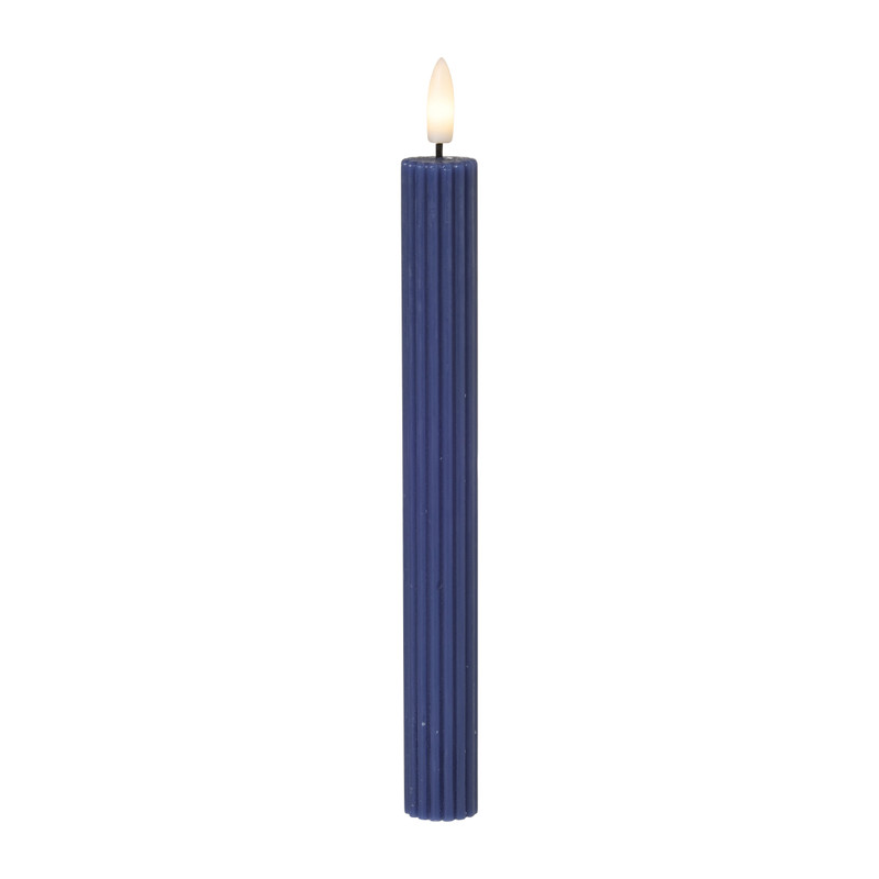 LED dinerkaars twist - donkerblauw - 2.5x24.5 cm