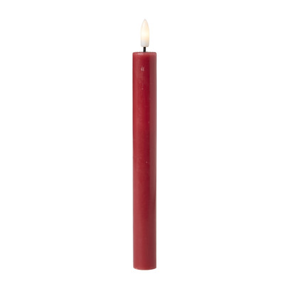 LED dinerkaars gestreept - bordeaux rood - 2.2x24.5 cm